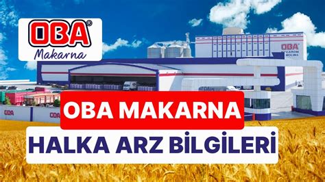 Oba Makarna Halka Arz Fiyatı